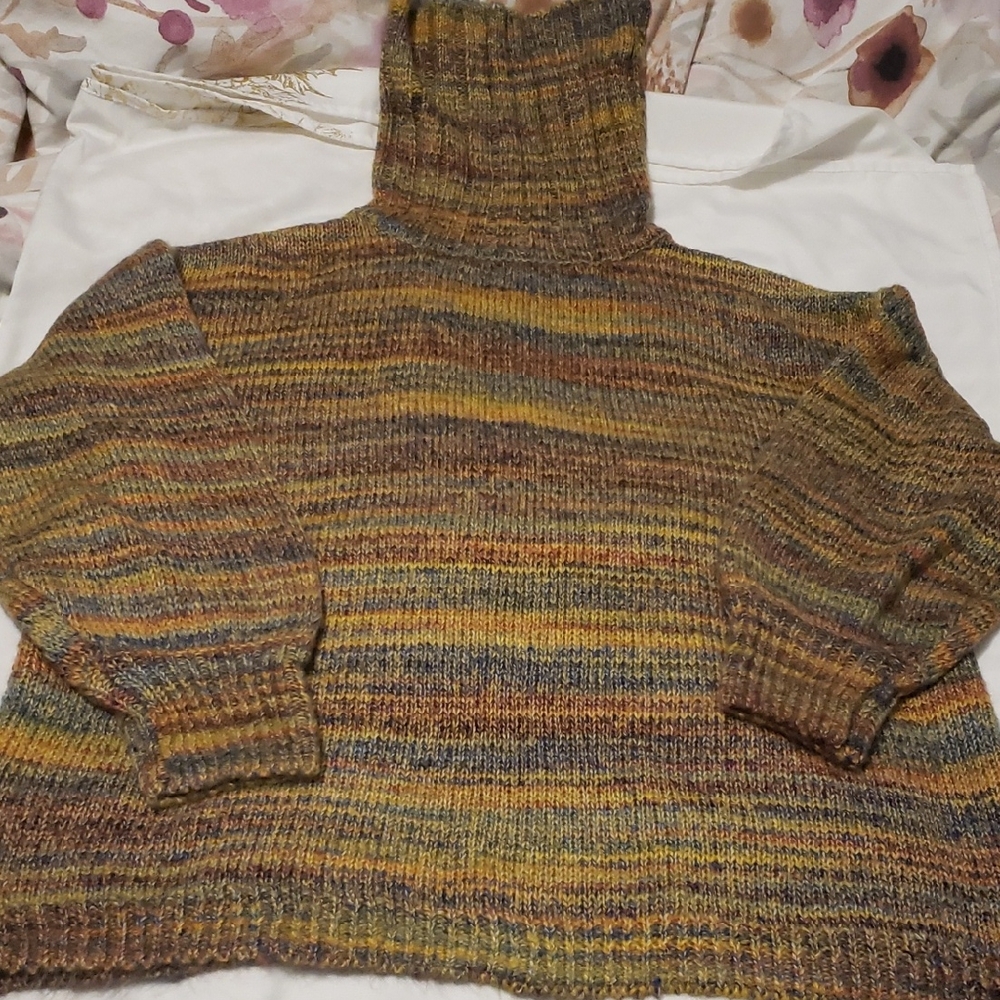 Cleo Multicolor Knit Turtleneck Sweater